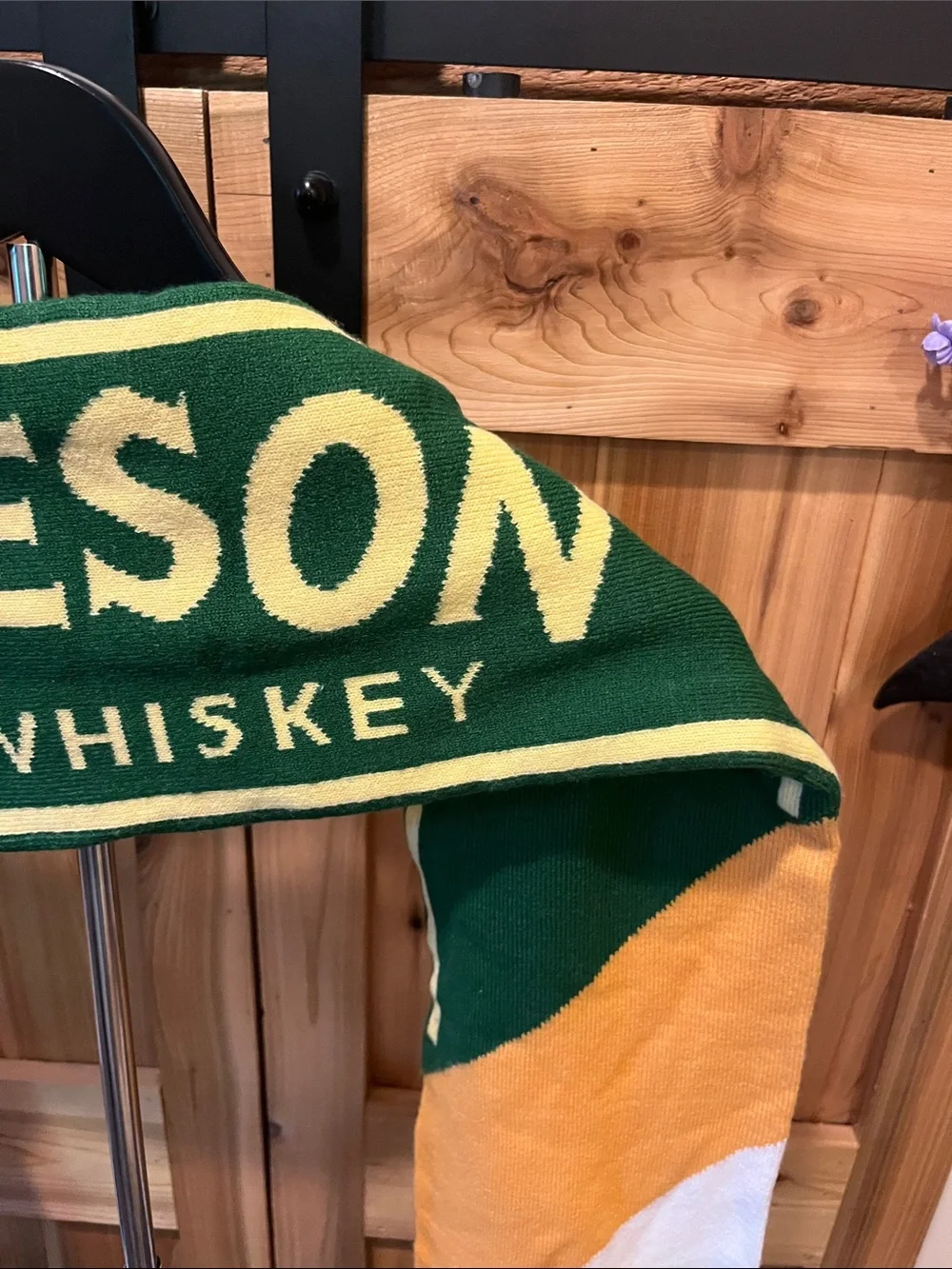 Jameson Irish Whiskey Green & Gold Branded Scarf